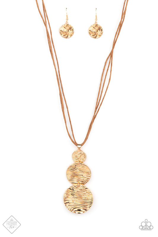 Paparazzi Circulating Shimmer - Gold Necklace