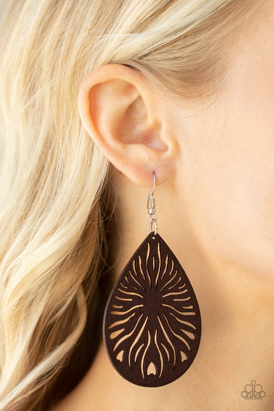 Earrings, Sensitive Ears, Sensitive Skin, Hypoallergenic Jewelry, brown, wood, wooden