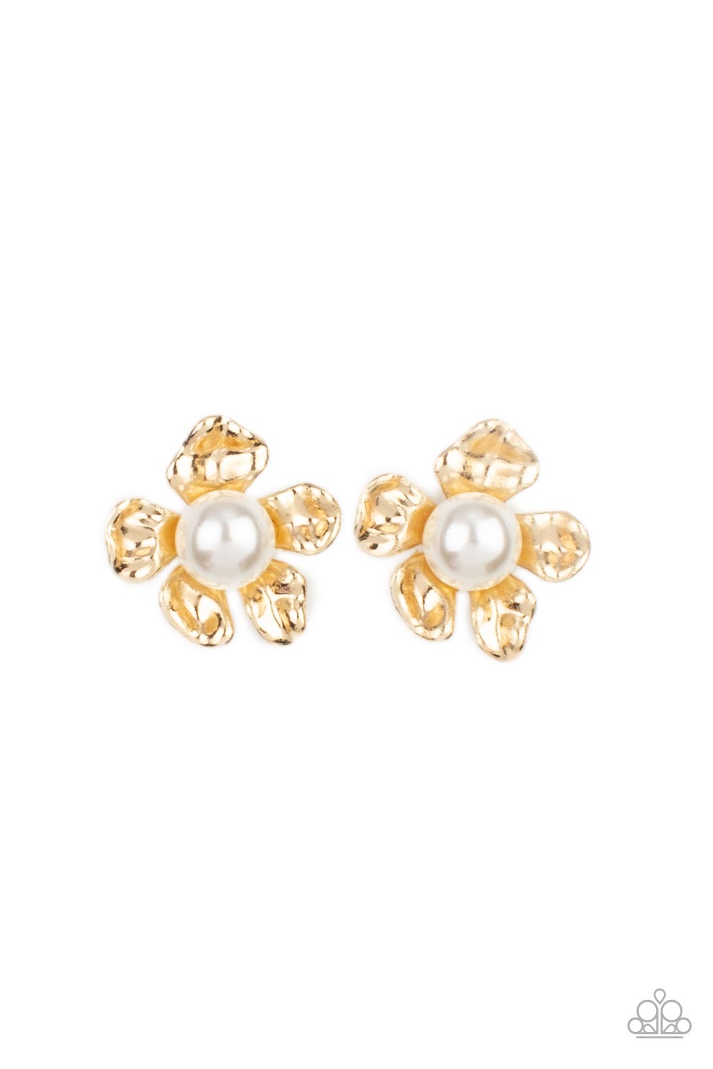 Paparazzi Apple Blossom Pearls - Gold Earrings