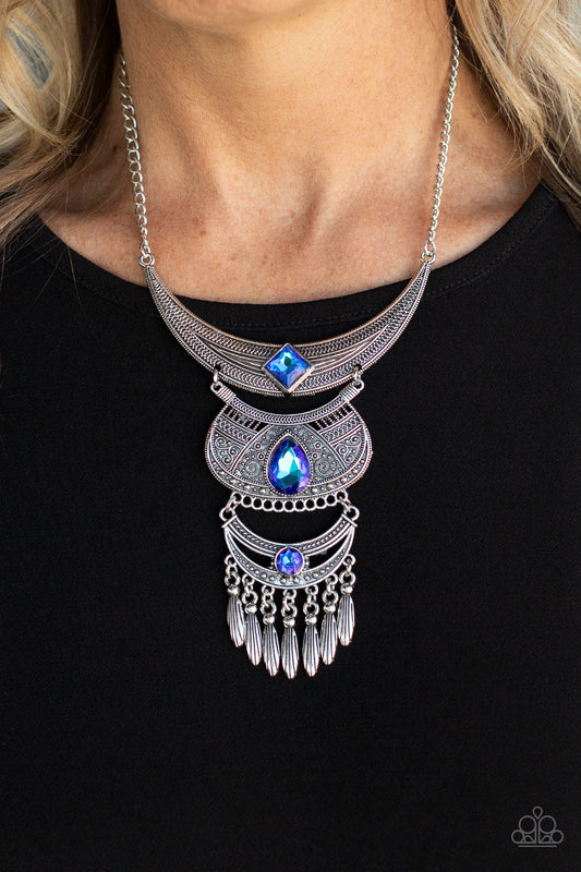 Paparazzi Lunar Enchantment - Blue Necklace