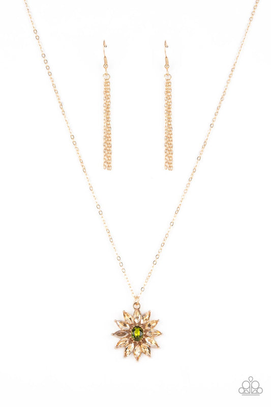 Paparazzi Formal Florals - Gold Necklace