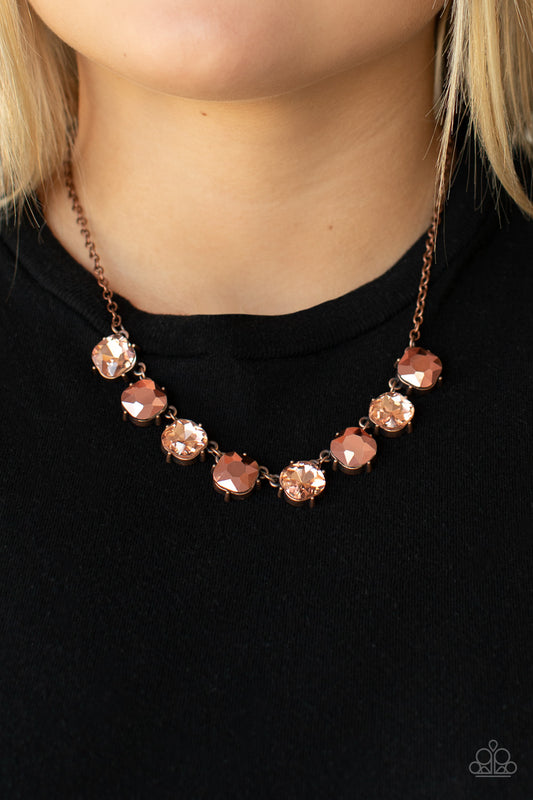 Paparazzi Dreamy Decorum - Copper Necklace