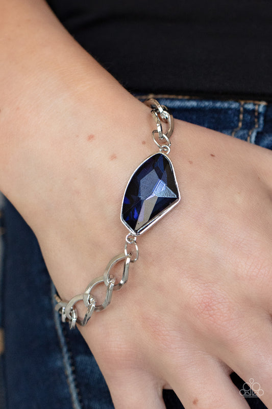 Paparazzi Galactic Grunge - Blue Bracelet