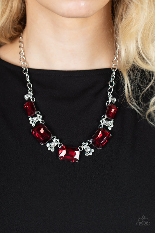 Paparazzi Flawlessly Famous - Red Necklace