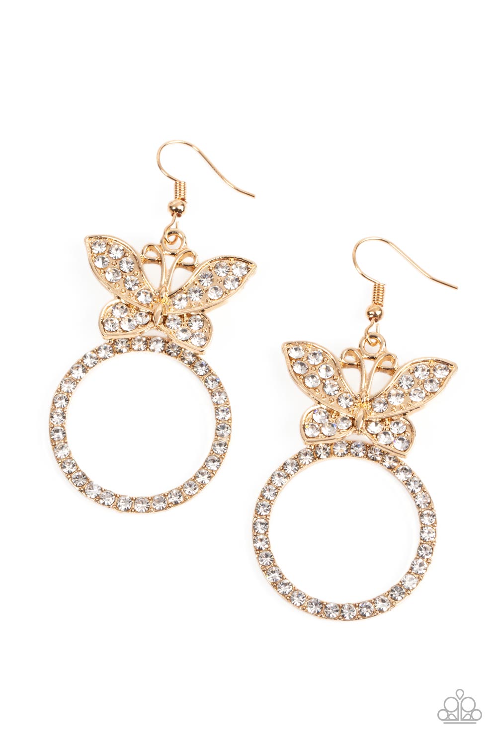 Paparazzi Paradise Found - Gold Earrings