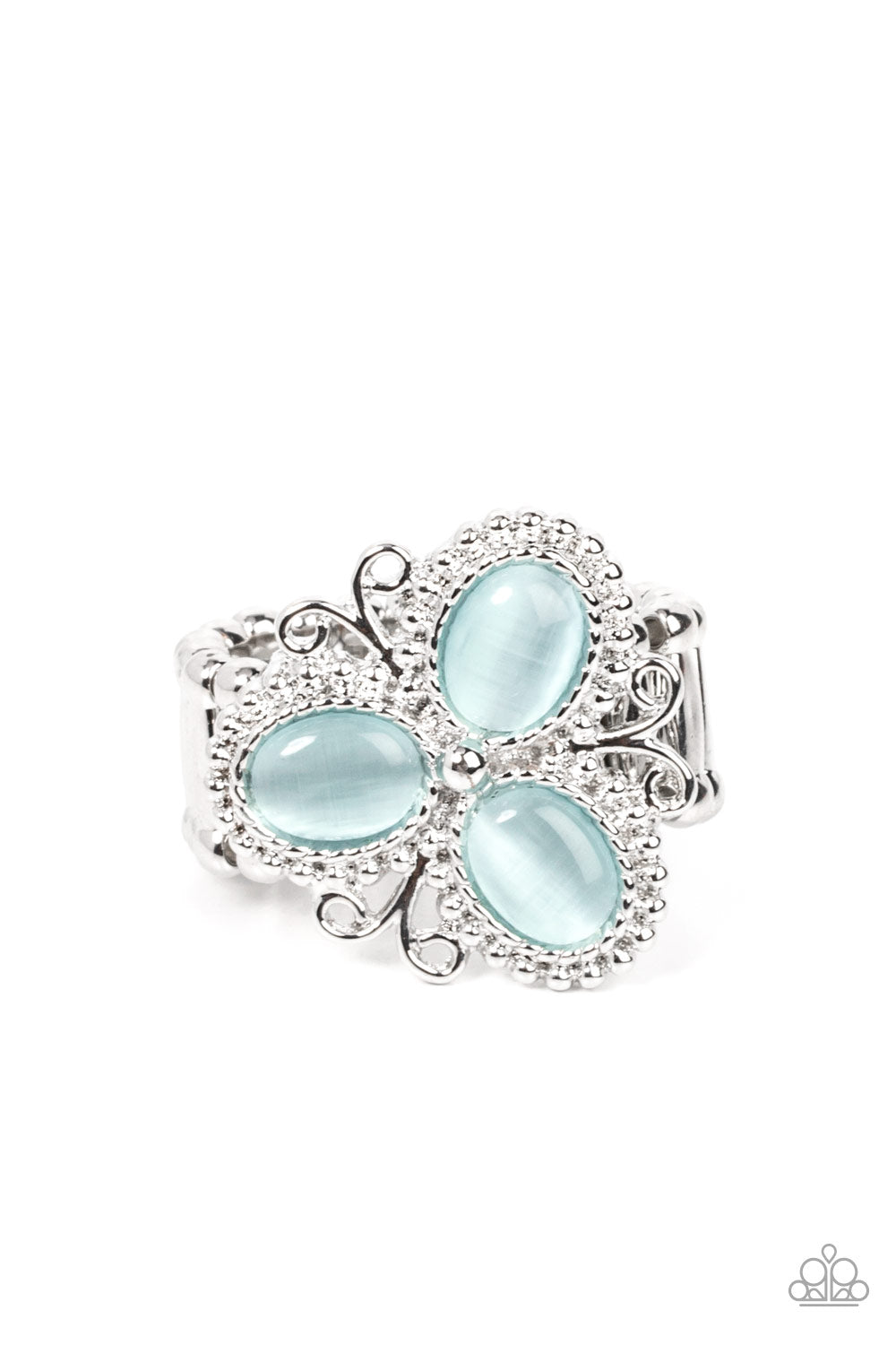 Paparazzi Bewitched Blossoms - Blue Ring