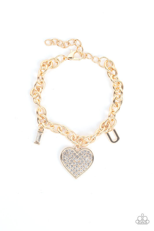 Paparazzi Declaration of Love - Gold Bracelet