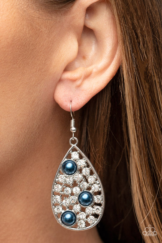 Paparazzi Bauble Burst - Blue Earrings