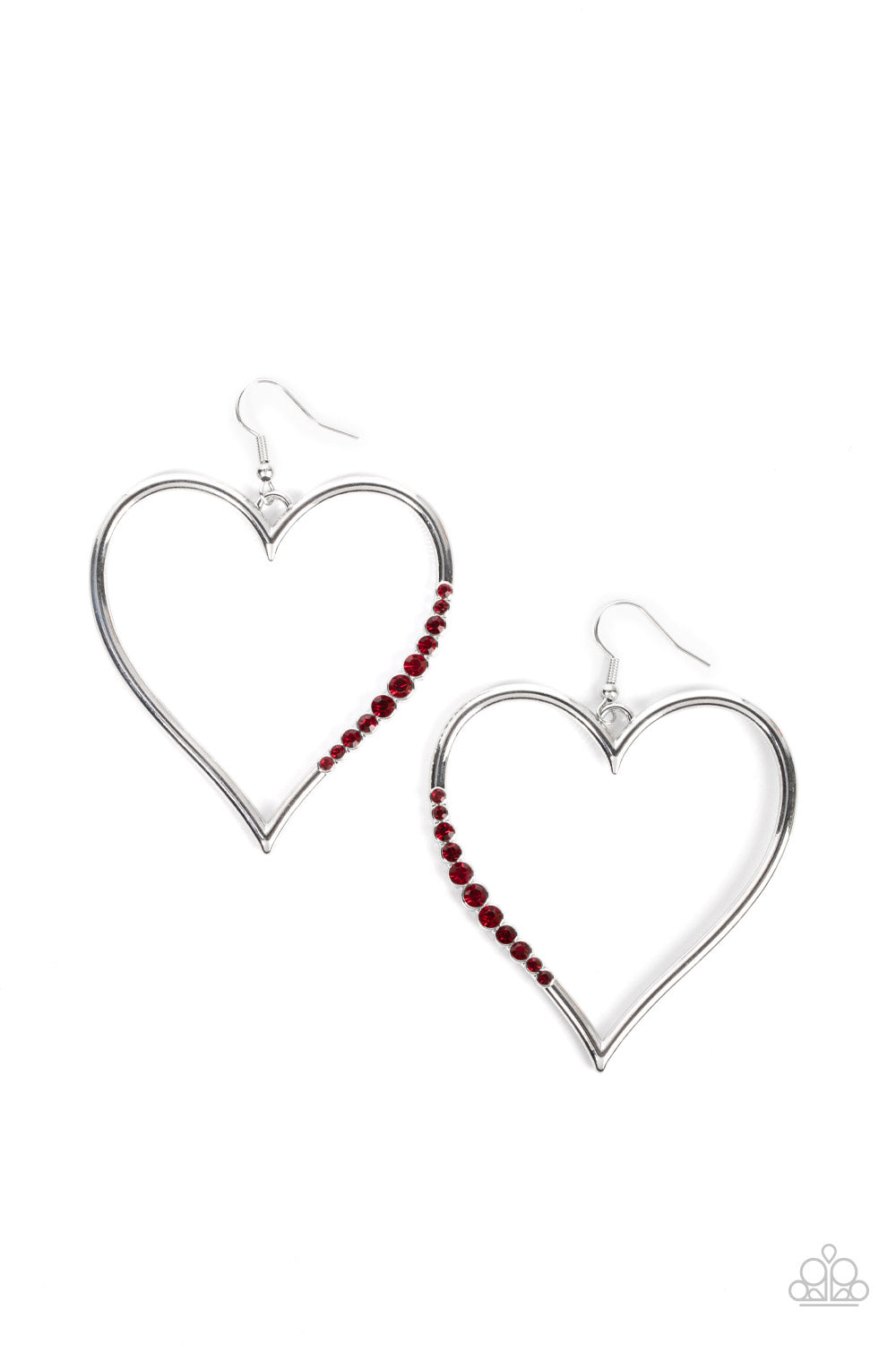 Paparazzi Bewitched Kiss - Red Earrings