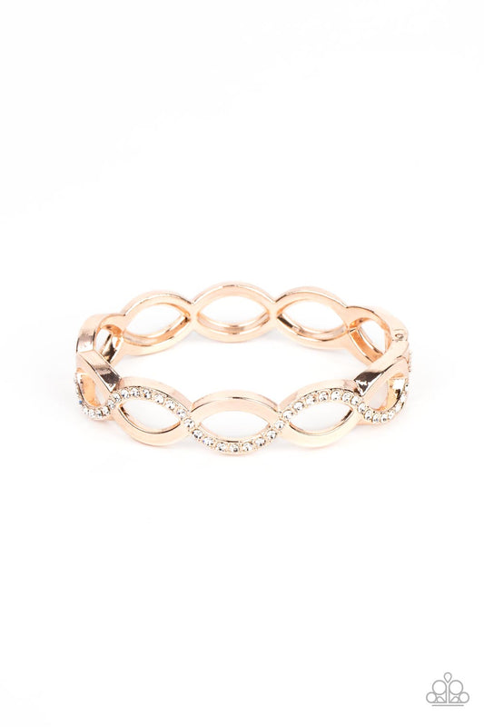 Paparazzi Tailored Twinkle - Rose Gold Bracelet