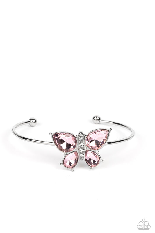 Paparazzi Butterfly Beatitude - Pink Bracelet