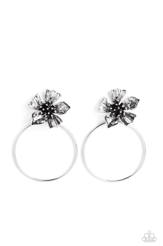 Paparazzi Buttercup Bliss - Silver Earrings