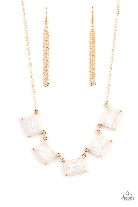 Paparazzi Opalescent Oblivion - Gold Necklace