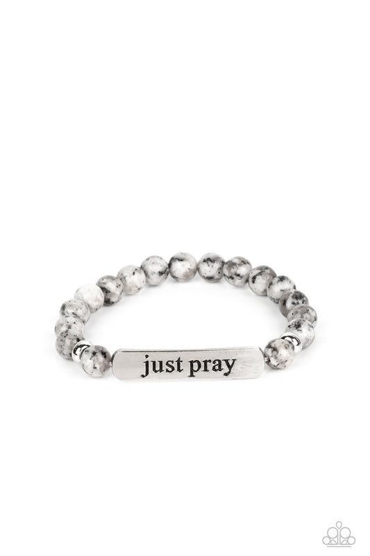 Paparazzi Just Pray - Silver Bracelet