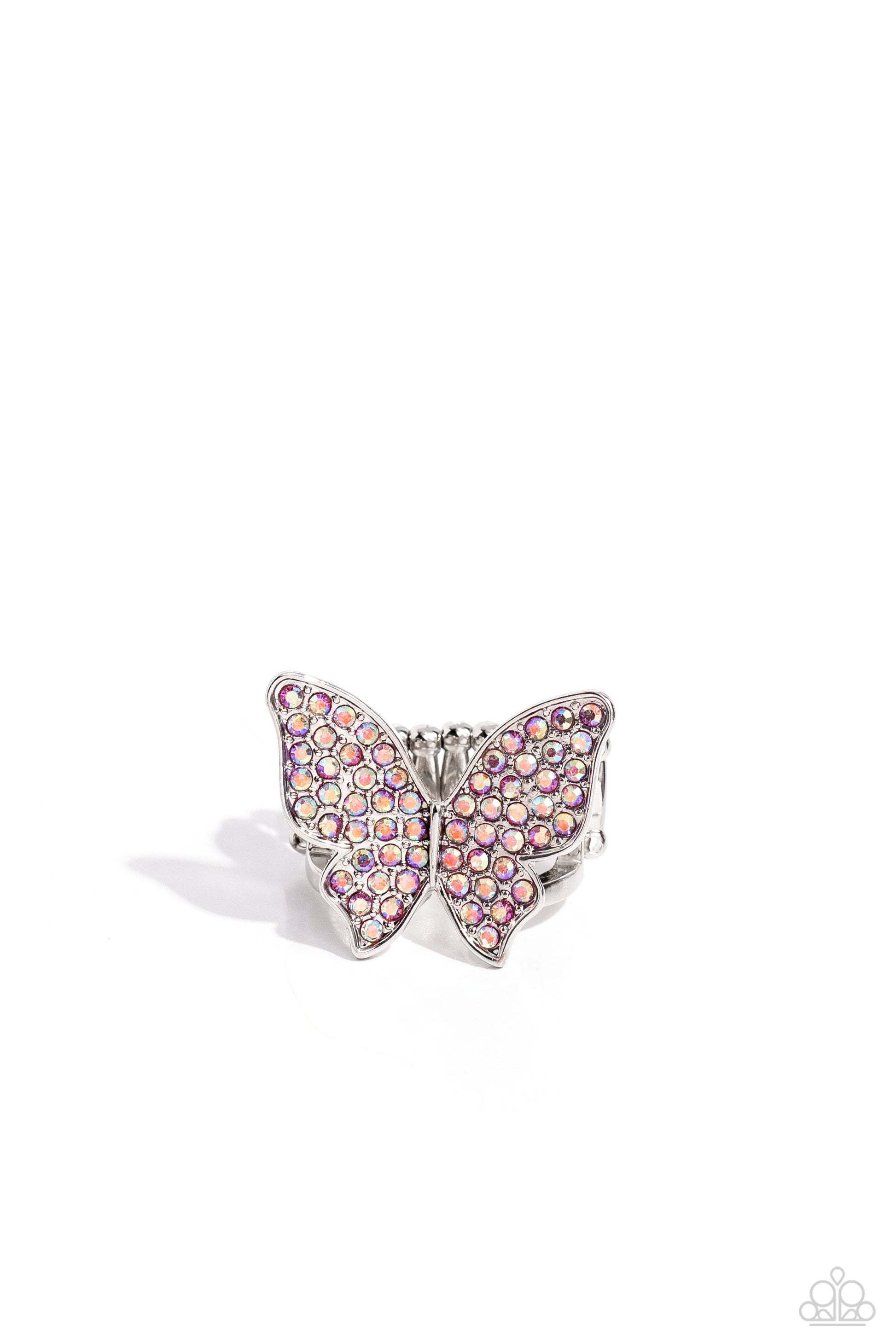 Ring, Sensitive Skin, Hypoallergenic Jewelry, pink, butterfly