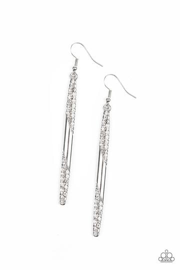 Paparazzi Award Show Attitude-Silver Earrings