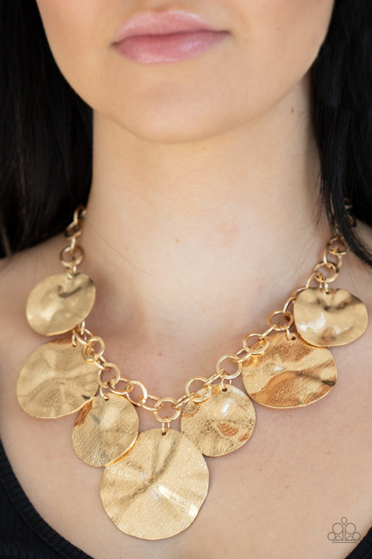 Paparazzi Barely Scratched The Surface - Gold Necklace