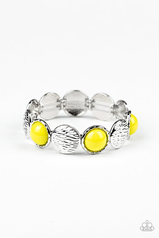 Paparazzi Boardwalk Boho-Yellow Bracelet