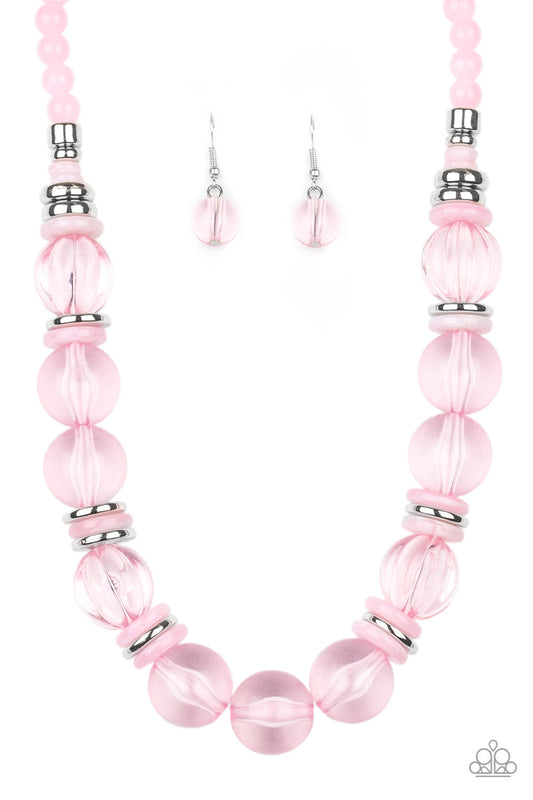 Paparazzi Bubbly Beauty - Pink Necklace