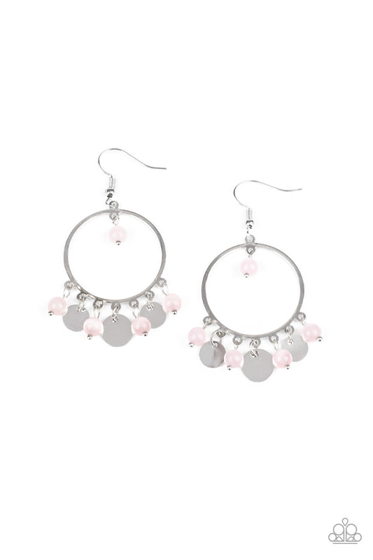 Paparazzi Bubbly Buoyancy-Pink Earrings