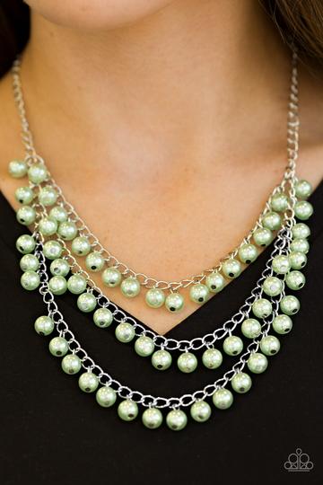 Paparazzi Chicly Classic-Green Necklace