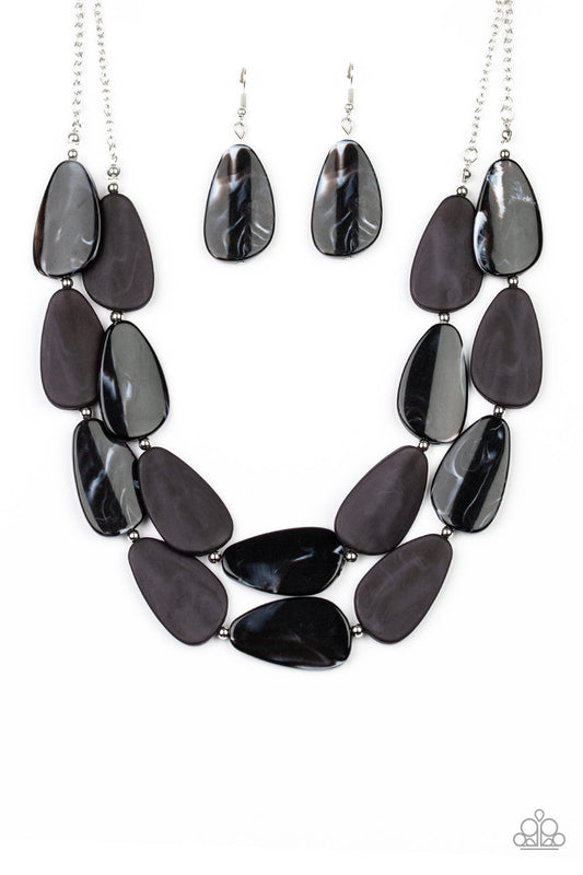 Paparazzi Colorfully Calming - Black Necklace