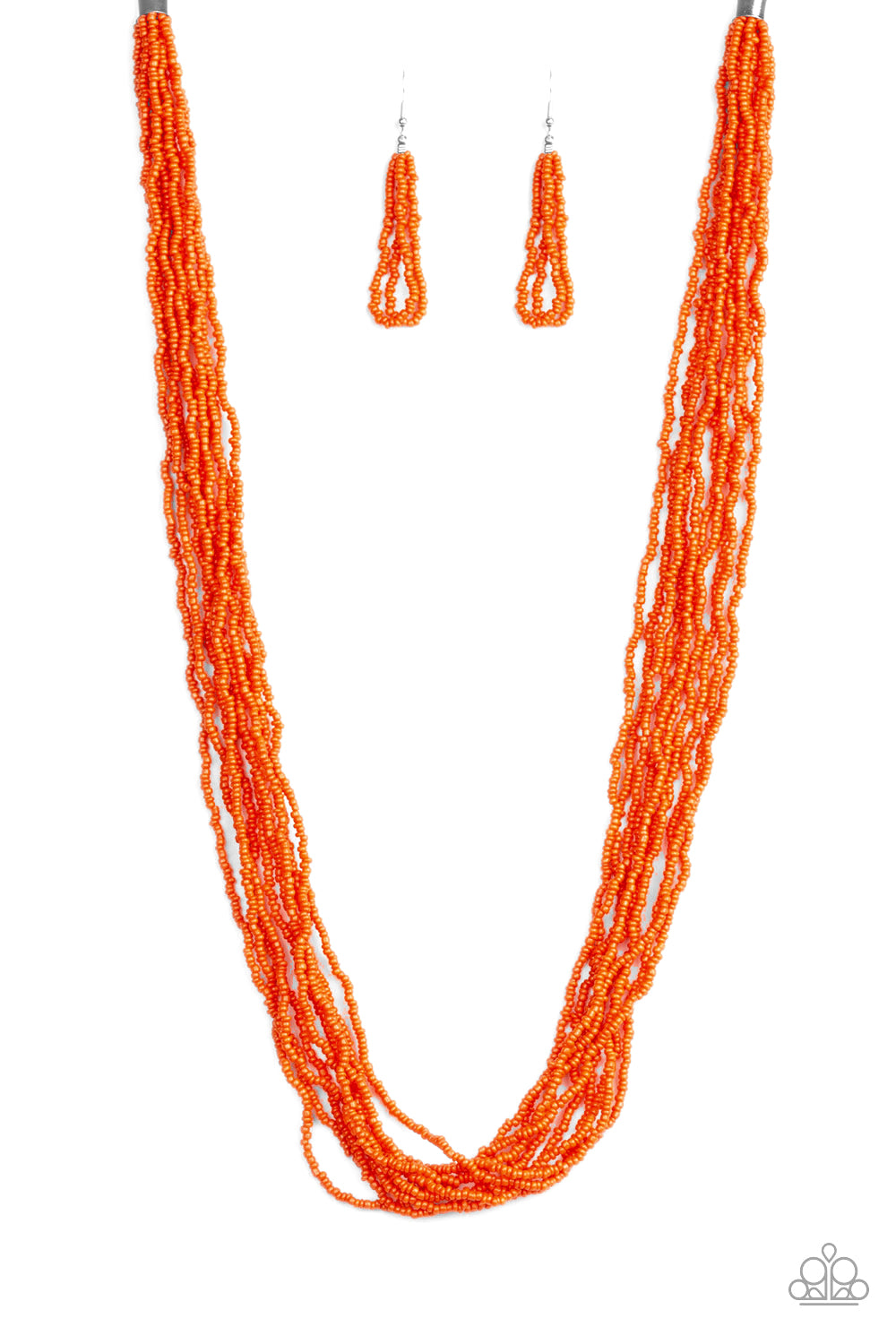 Paparazzi Conga Colada-Orange Necklace