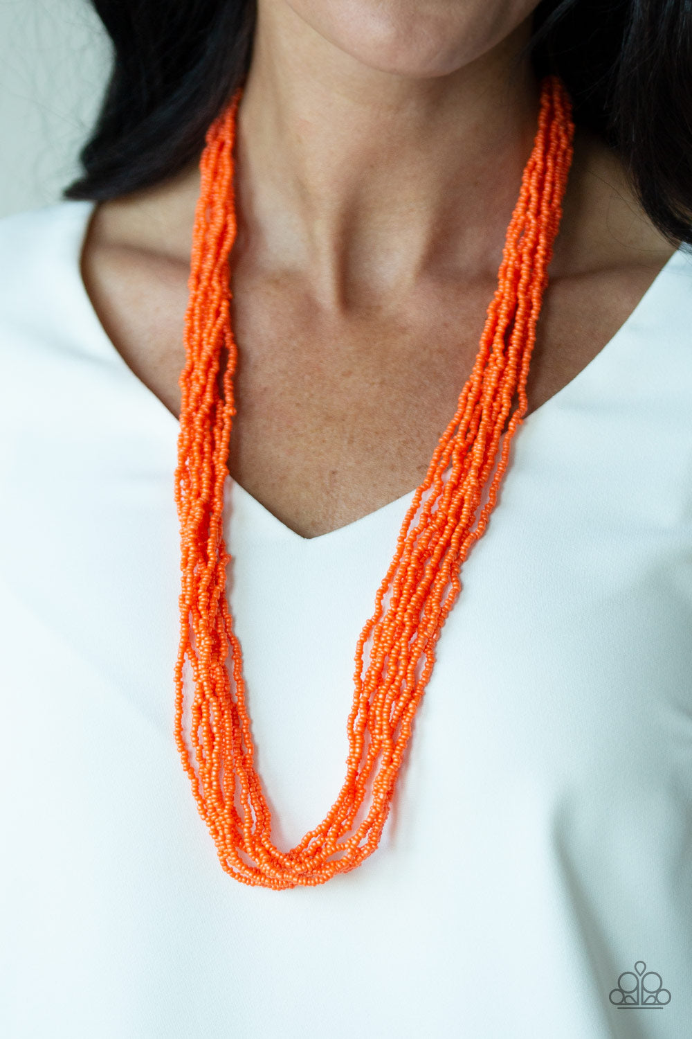 Paparazzi Conga Colada-Orange Necklace