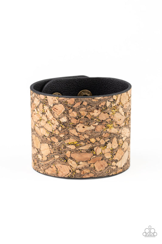 Paparazzi Cork Congo-Brass Bracelet