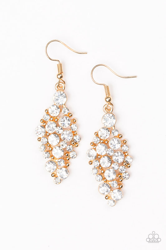 Paparazzi Cosmically Chic-Gold Earrings