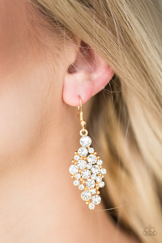 Paparazzi Cosmically Chic-Gold Earrings
