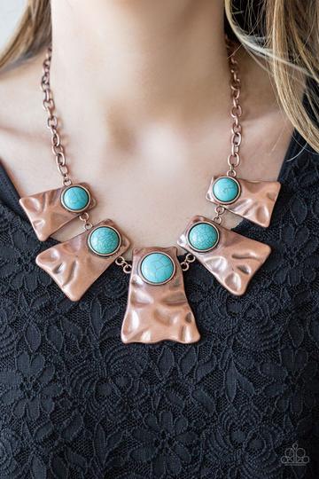 Paparazzi Cougar-Copper Necklace