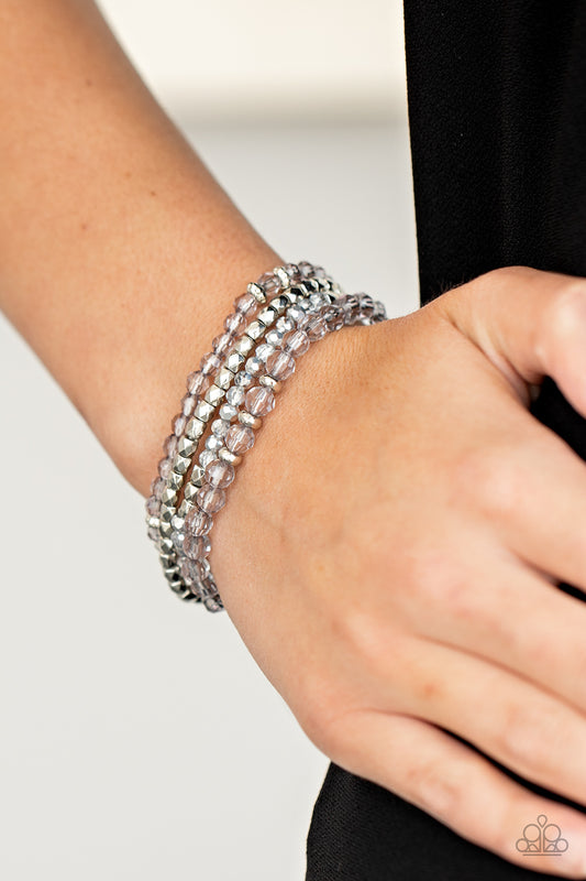 Paparazzi Crystal Crush - Silver Bracelet