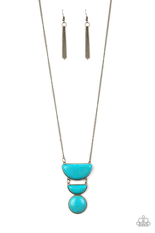 Paparazzi Desert Mason-Brass Necklace