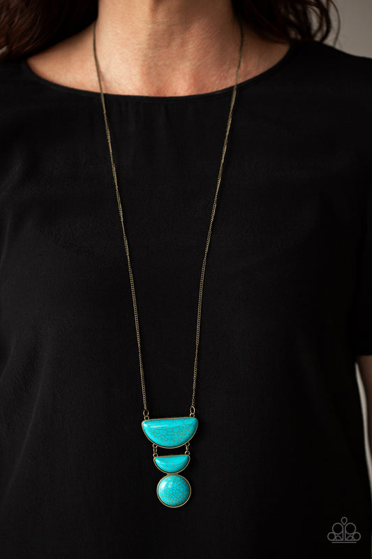 Paparazzi Desert Mason-Brass Necklace