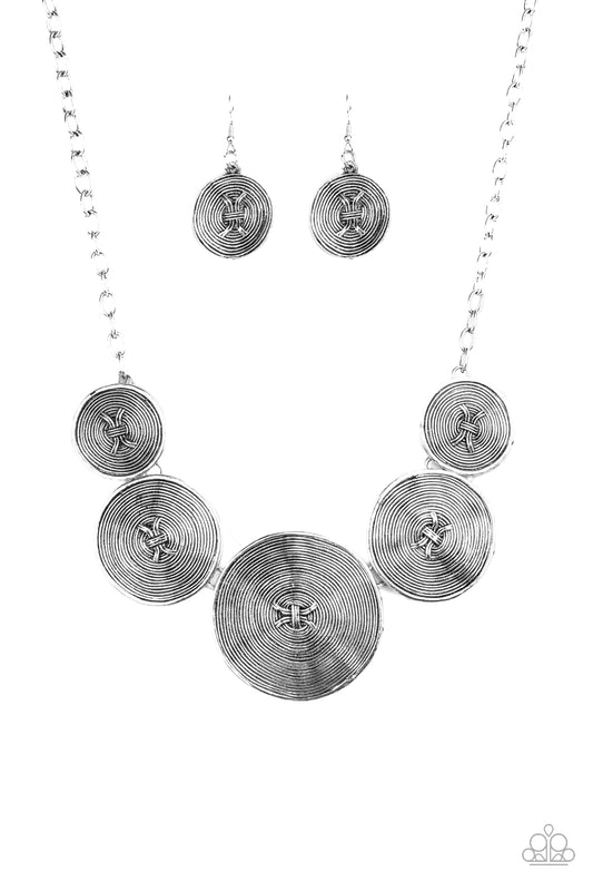 Paparazzi Deserves A Medal-Silver Necklace