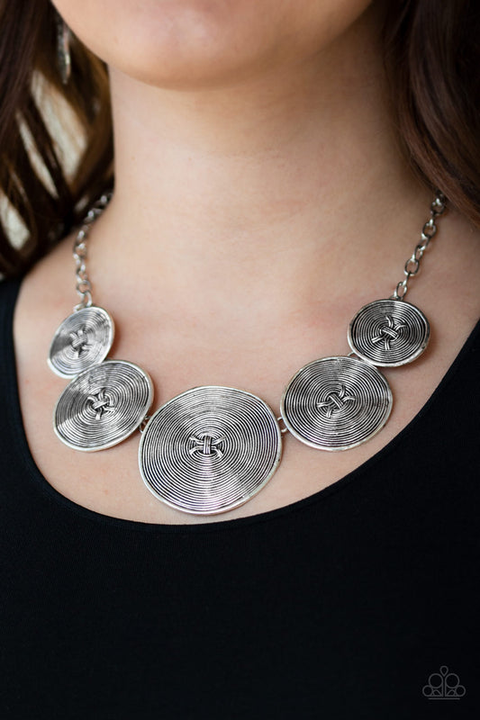 Paparazzi Deserves A Medal-Silver Necklace