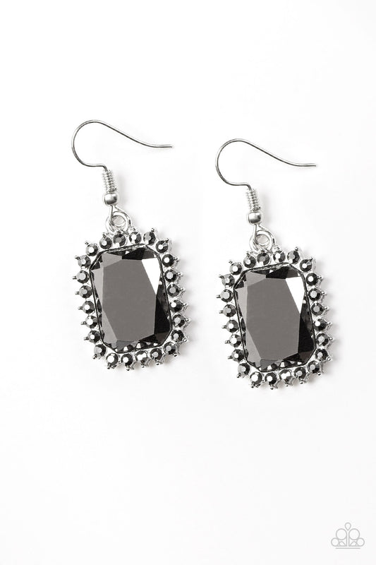 Paparazzi Downtown Dapper-Silver Earrings