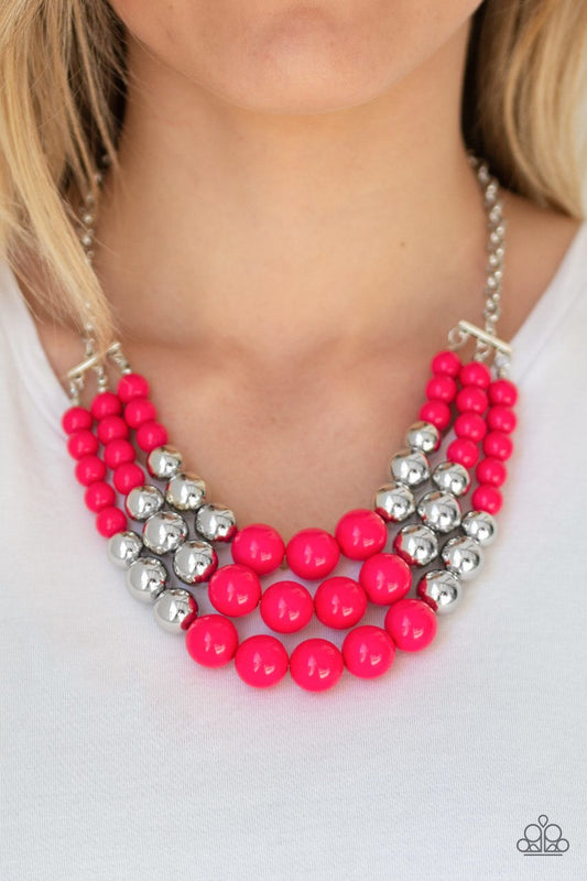 Paparazzi Dream Pop-Pink Necklace