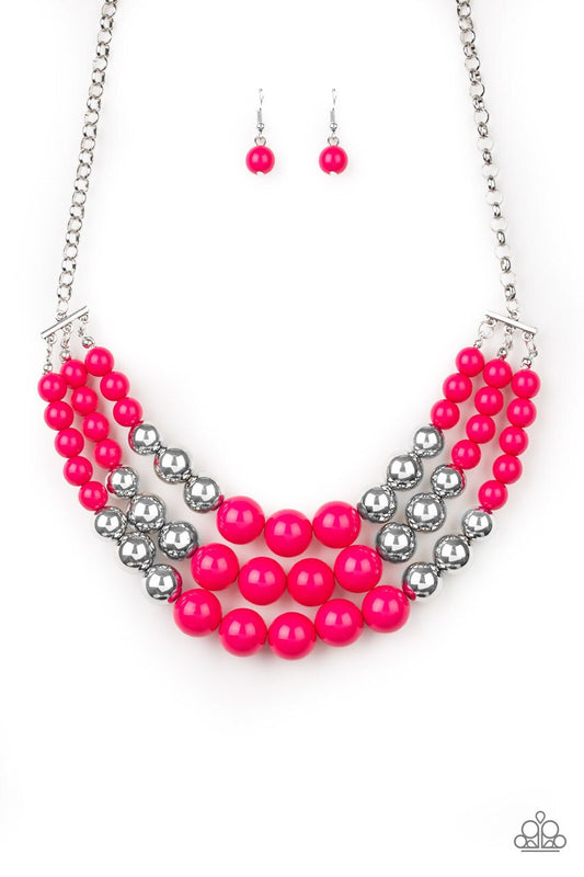 Paparazzi Dream Pop-Pink Necklace