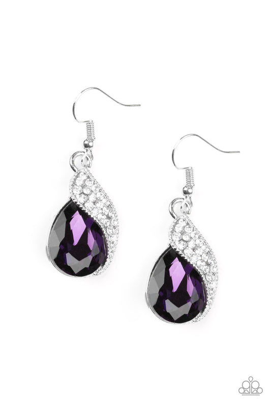 Paparazzi Easy Elegance-Purple Earrings