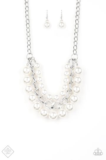 Paparazzi Empire State Empress-White Necklace