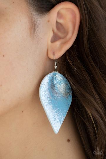Paparazzi Enchanted Shimmer-Blue Earrings