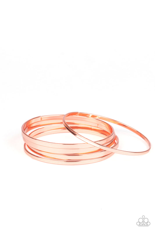 Paparazzi Ensnared-Copper Bracelet