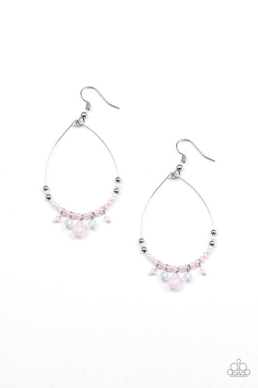 Paparazzi Exquisitely Ethereal-Pink Earrings