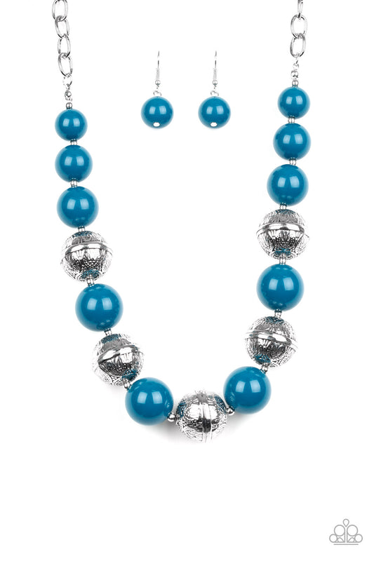 Paparazzi Floral Fusion-Blue Necklace