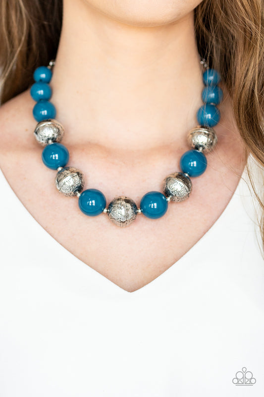 Paparazzi Floral Fusion-Blue Necklace