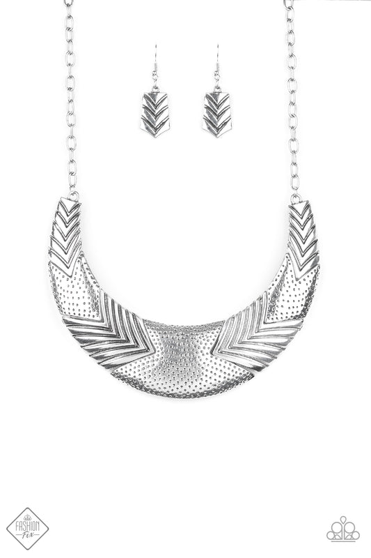 Paparazzi Geographic Goddess-Silver Necklace