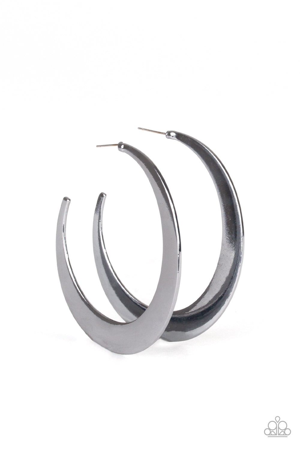 Earrings, Sensitive Ears, Sensitive Skin, Hypoallergenic Jewelry, black, gunmetal, hoops