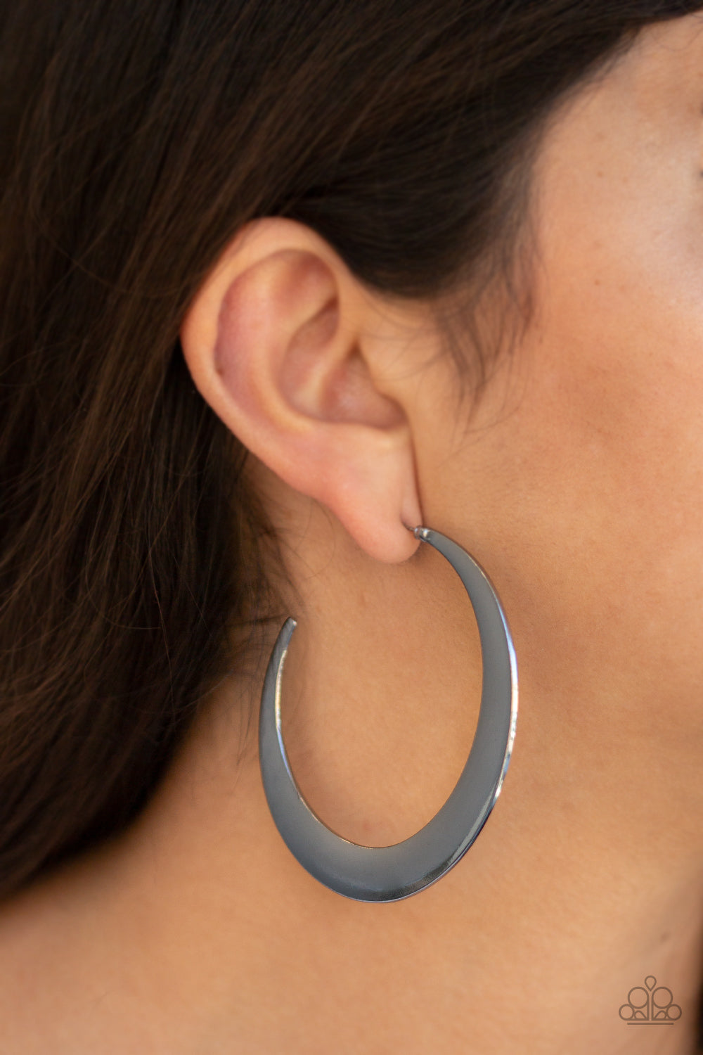 Earrings, Sensitive Ears, Sensitive Skin, Hypoallergenic Jewelry, black, gunmetal, hoops